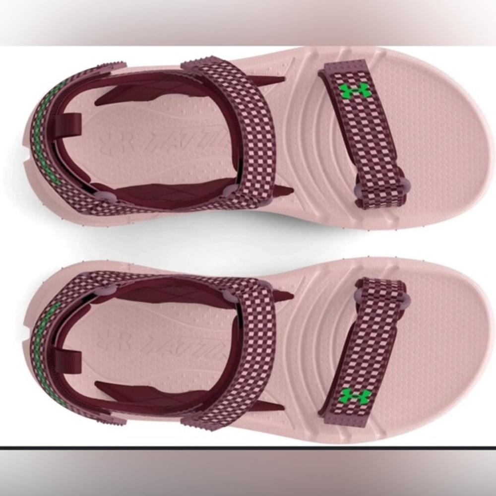 Under Armour Fat Tire unisex DEEP RED MISTY PURPLE Hiking Sandal shoes size 13.5